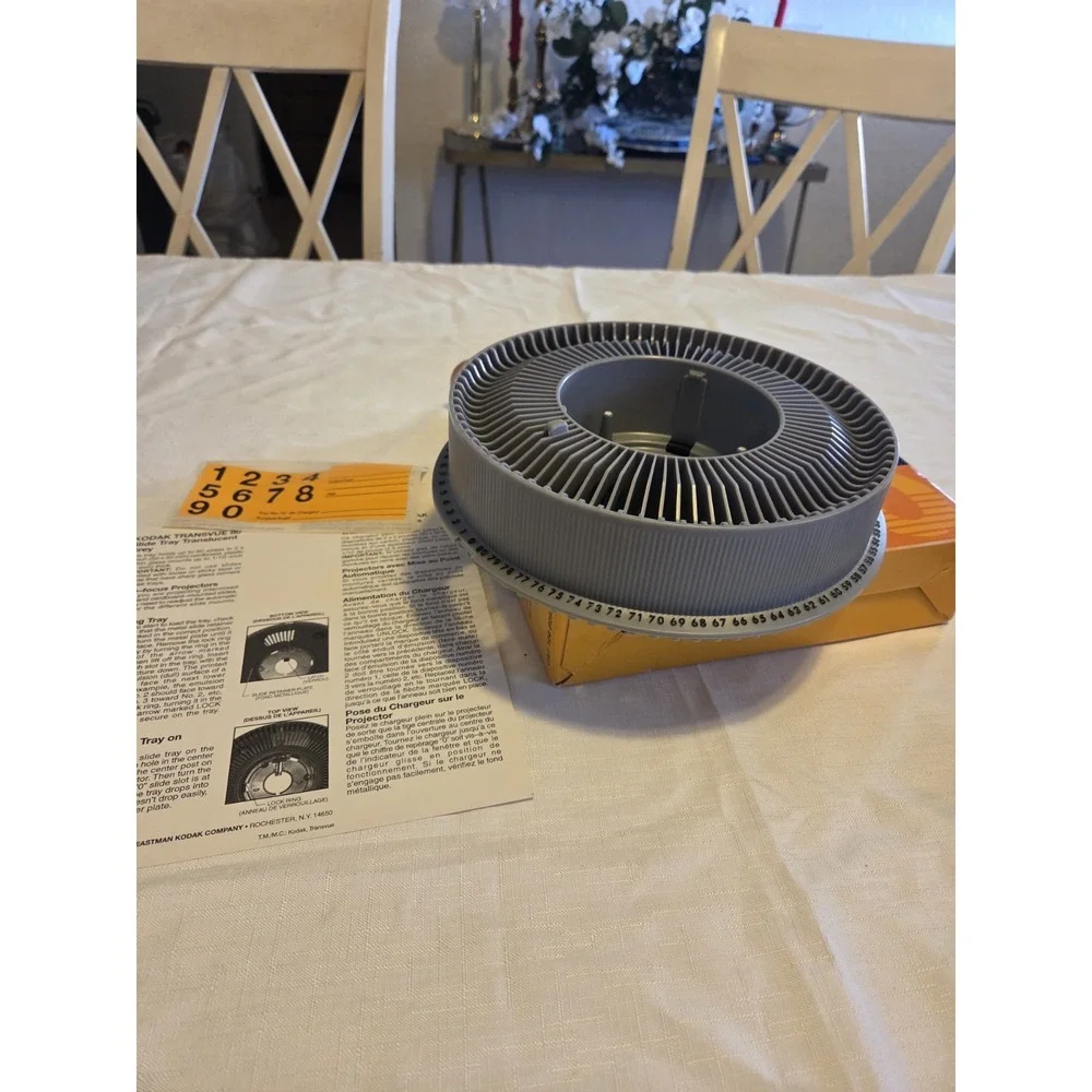 Vintage Kodak Carousel Transvue 80 Slide Tray Chargeur Original Box